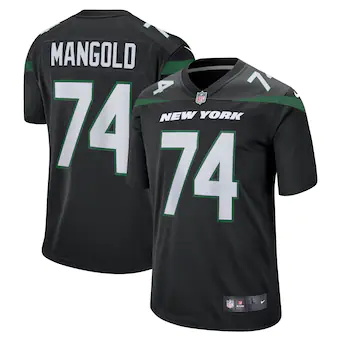 mens nike nick mangold black new york jets retired player j